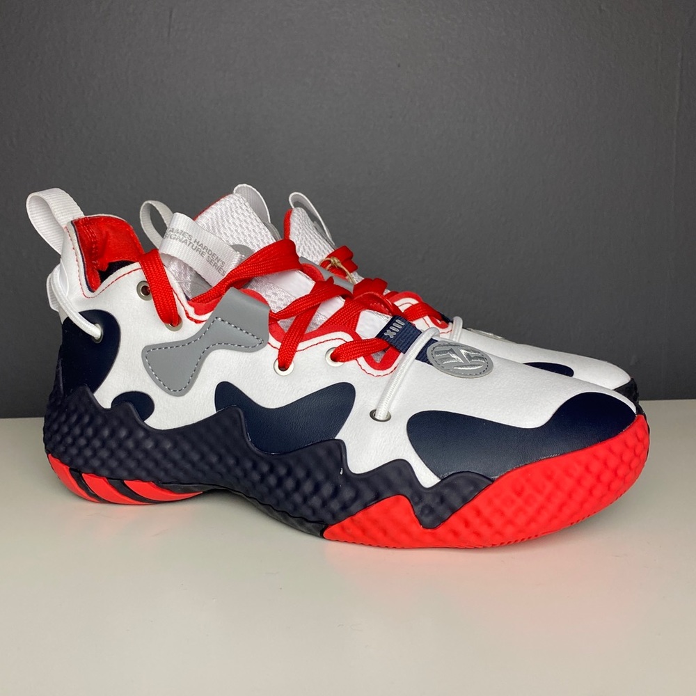 Adidas Harden Vol 6 Size 6 GV9081 Red/White/Blue